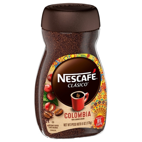Nescafe Clasico Origin Colombia Coffee Jars, 6 Ounce, 6 Per Case